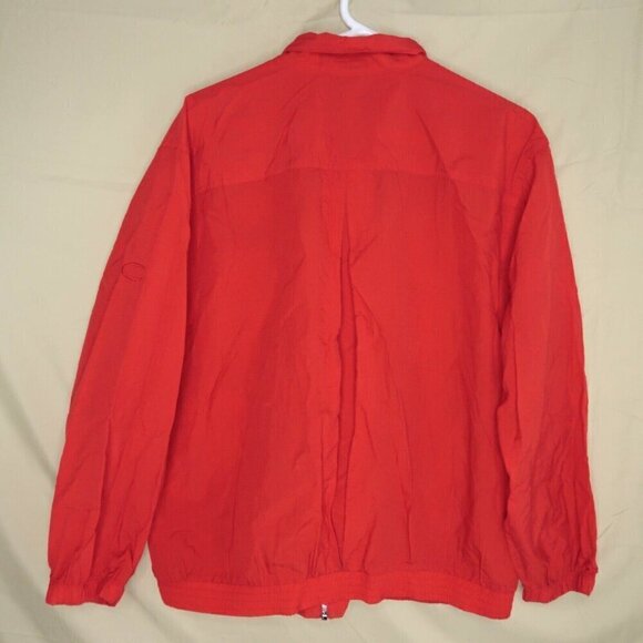 Vintage 80s Catalina Windbreaker Jacket Full Zip Red Nautical Women's Size XL - Picture 9 of 14